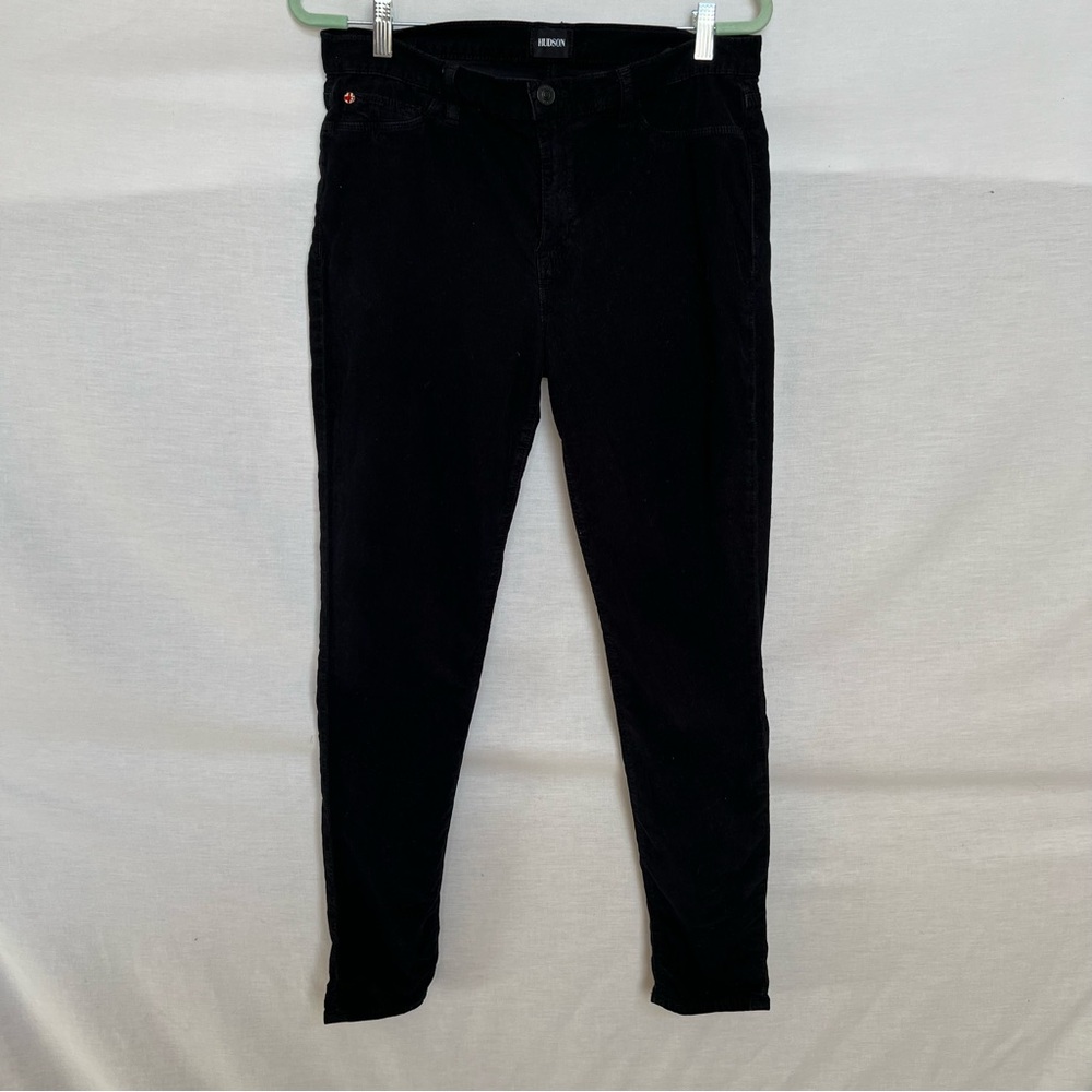 Hudson Jeans Women's Classic Black Corduroy Skinny Jeans